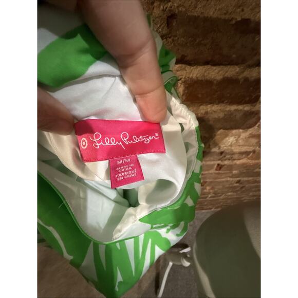 Lilly Pulitzer x Target Boom Boom Green White Palm Print Jumpsuit Size M - Picture 6 of 8